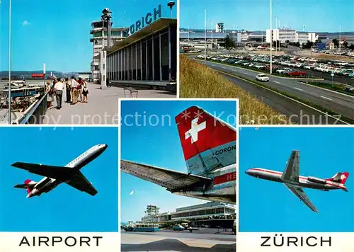 AK / Ansichtskarte Flughafen_Airport_Aeroporto Zuerich Flughafen_Airport