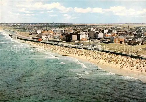 AK / Ansichtskarte Westerland_Sylt Nordseeheilbad Strand Nordseeinsel Westerland_Sylt