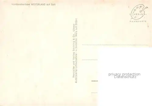 AK / Ansichtskarte Westerland_Sylt Nordseeheilbad Strand Nordseeinsel Westerland_Sylt