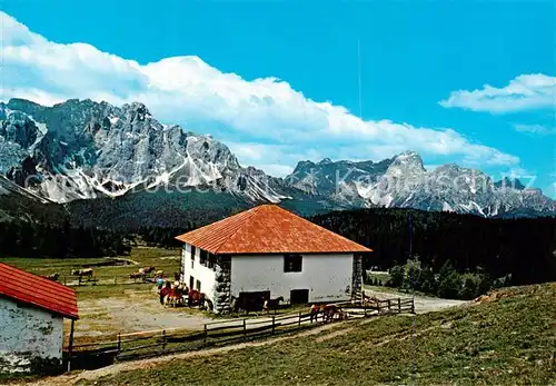 AK / Ansichtskarte Sesto_Sexten_Suedtirol_IT Rifugio Alpe di Nemes Gruppo Tre Scarperi Gruppo Undici Dolomiti 