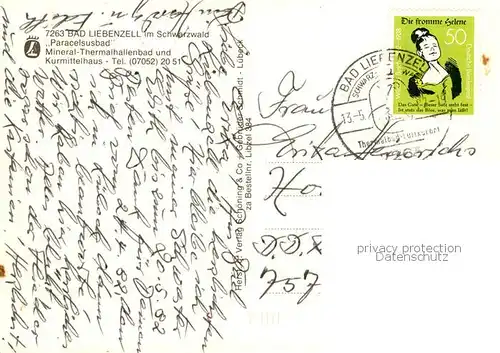 AK / Ansichtskarte Bad_Liebenzell Paracelsusbad Thermalbad Kurmittelhaus Kurort im Schwarzwald Bad_Liebenzell