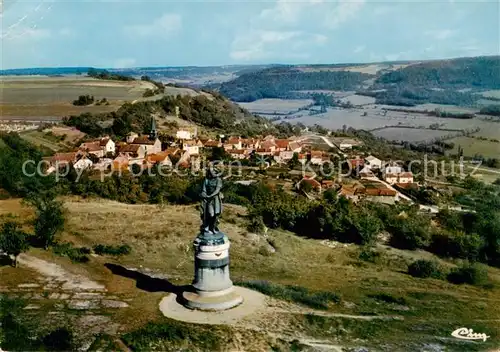 AK / Ansichtskarte Alise Sainte Reine_Alesia Statue de Vercingetorix vue sur le camp de Cesar 