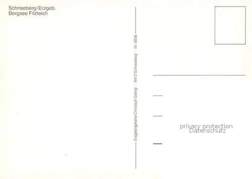 AK / Ansichtskarte Schneeberg_Erzgebirge Bergsee Filzteich Badestrand Bootsanleger Schneeberg Erzgebirge