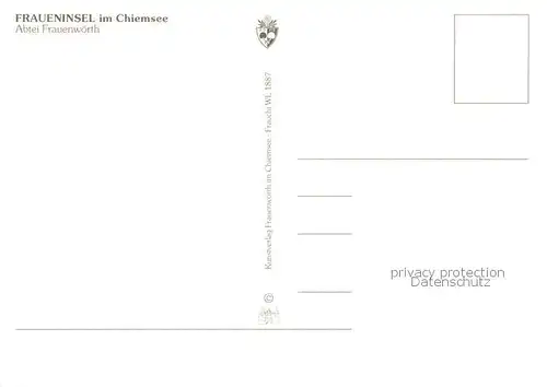 AK / Ansichtskarte Fraueninsel_Chiemsee Abtei Frauenwoerth Fraueninsel Chiemsee