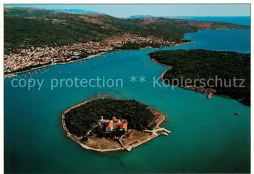 AK / Ansichtskarte Punat_Otok_Kosljun_Croatia Insel Fliegeraufnahme 