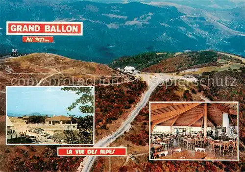 AK / Ansichtskarte Grand Ballon_Elsass_Vosges Berghotel Vogesen La Vue des Alpes Cafetaria Souvenirs 