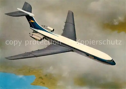 AK / Ansichtskarte Flugzeuge_Zivil BOAC VC 10  