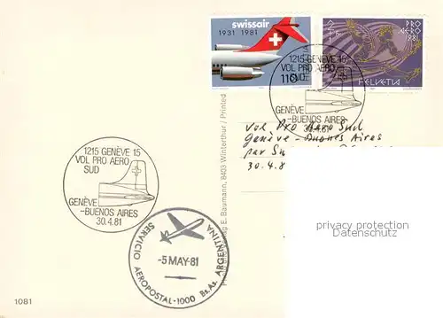 AK / Ansichtskarte Flugzeuge_Zivil Swissair in neuen Kleid 