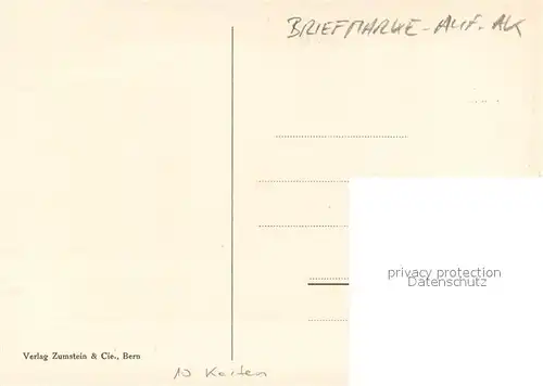 AK / Ansichtskarte Briefmarke_auf_Ak Schweiz Rayon I Briefmarke_auf_Ak