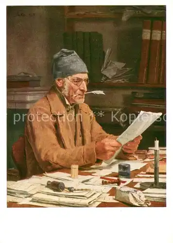 AK / Ansichtskarte Anker_Albert 1512 Der Gemeindeschreiber 