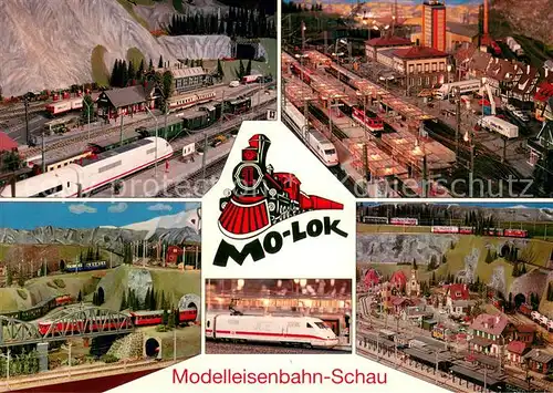 AK / Ansichtskarte Eisenbahn MO LOK Modelleisenbahn Schau  Eisenbahn