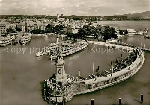 AK / Ansichtskarte Hafenanlagen Lindau im Bodensee 