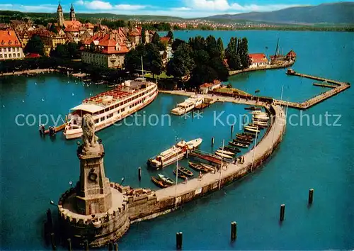 AK / Ansichtskarte Hafenanlagen Lindau im Bodensee 
