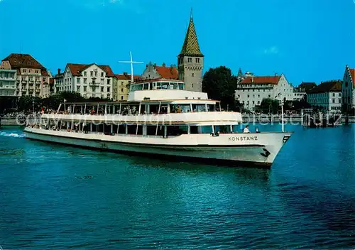 AK / Ansichtskarte Dampfer_Binnenschifffahrt Motorschiff Konstanz  