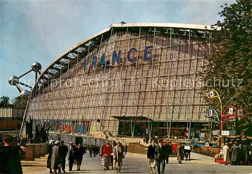 AK / Ansichtskarte Exposition_Universelle_Bruxelles_1958 Pavillon France 