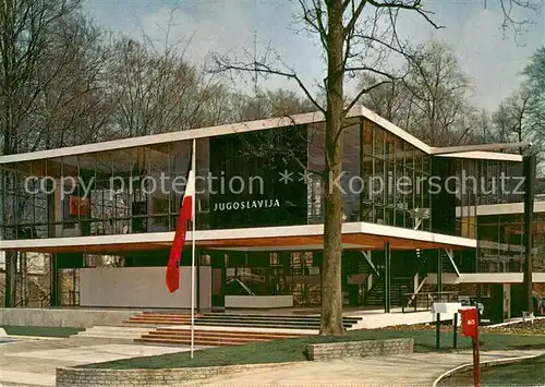 AK / Ansichtskarte Exposition_Universelle_Bruxelles_1958 Pavilon Jugoslavija 