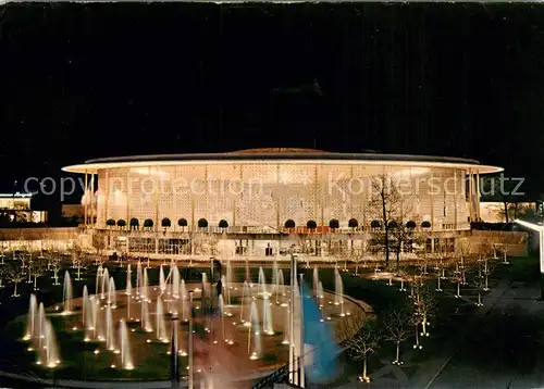 AK / Ansichtskarte Exposition_Universelle_Bruxelles_1958 Pavillon der U.S.A bei Nacht 
