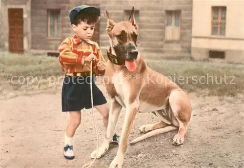 AK / Ansichtskarte Hunde Silvano Orlando Kind mit Hund 