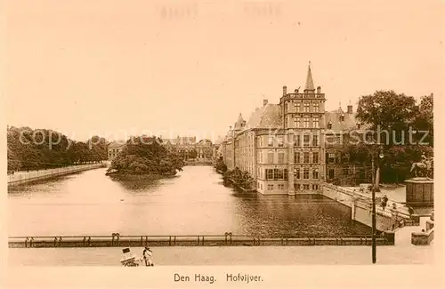 AK / Ansichtskarte Den_Haag_La_Haye_NL Hofvijver See 
