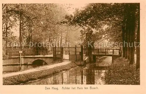 AK / Ansichtskarte Den_Haag_La_Haye_NL Achter het Huis ten Bosch Schlosspark 