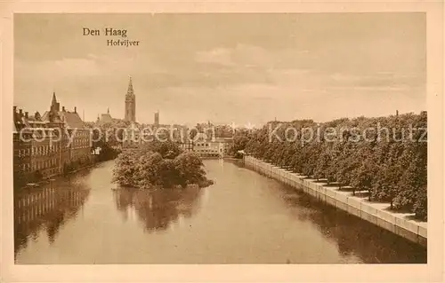 AK / Ansichtskarte Den_Haag_La_Haye_NL Hofvijver 