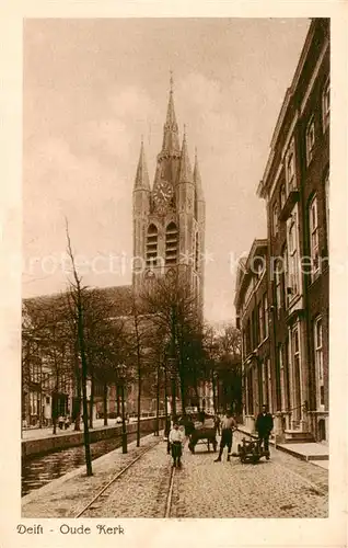 AK / Ansichtskarte Delft_NL Oude Kerk 