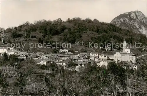 AK / Ansichtskarte Carona_Lago_di_Lugano_TI Gesamtansicht u. Monte San Salvatore 