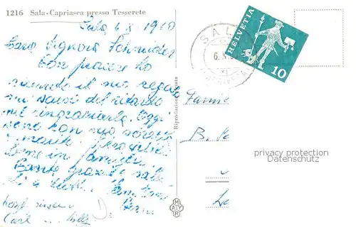 AK / Ansichtskarte Sala Capriasca_TI Sala Capriasca presso Tesserete 