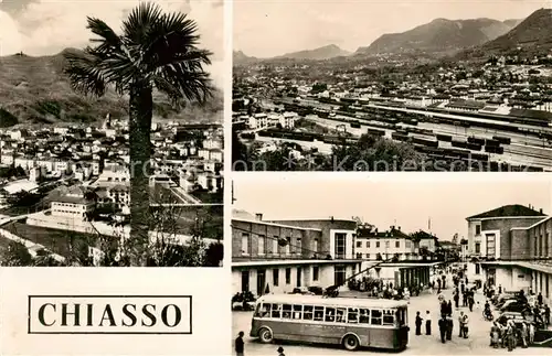 AK / Ansichtskarte Chiasso_TI Teilansichten m. Bahnhof 