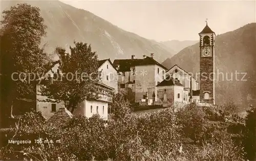 AK / Ansichtskarte Mergoscia_TI Teilansicht m.Kirche 