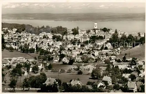 AK / Ansichtskarte Heiden_AR Gesamtansicht m. Bodensee Heiden_AR