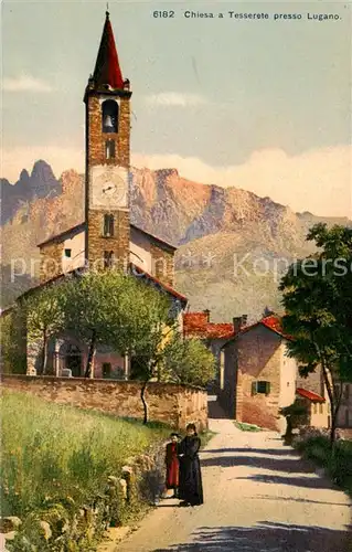 AK / Ansichtskarte Tesserete_TI Kirche Aussenansicht 
