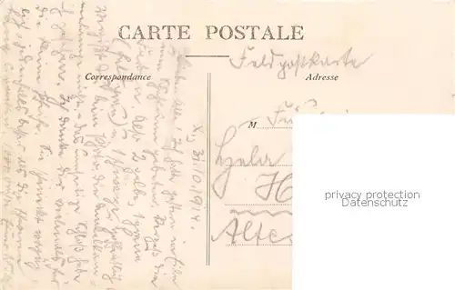 AK / Ansichtskarte Neuflize_08_Ardennes Chateau Pate   Facade vue du Parc   Feldpost 