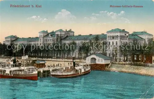 AK / Ansichtskarte Friedrichsort_Kiel Matrosen Atillerie kaserne Aussenansicht 