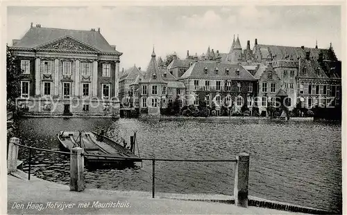 AK / Ansichtskarte Den_Haag_La_Haye_NL Hofvijver met Mauritshuis 