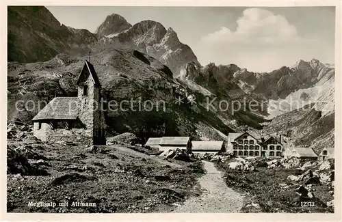 AK / Ansichtskarte Meglisalp_1520m_Altmann_AR Gesamtansicht m. Altmann 
