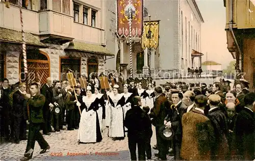 AK / Ansichtskarte Appenzell_IR Prozession Appenzell IR
