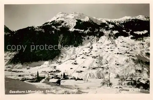 AK / Ansichtskarte Gaschurn_Vorarlberg Skilift Gaschurn Vorarlberg