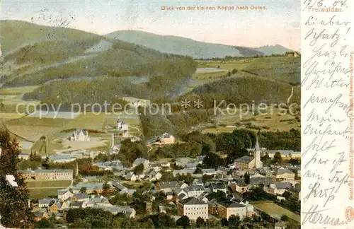 AK / Ansichtskarte Freiwaldau_Jesenik_CZ Gesamtansicht v. d. kleinen Koppe nach Osten 