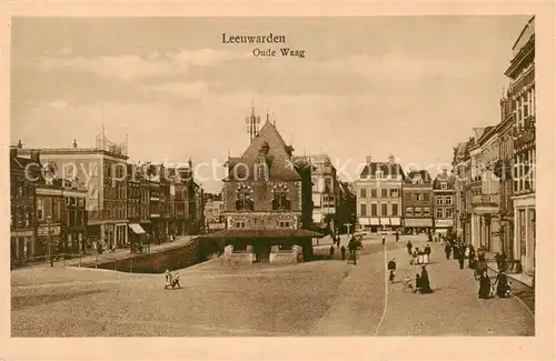 AK / Ansichtskarte Leeuwarden_NL Oude Waag 