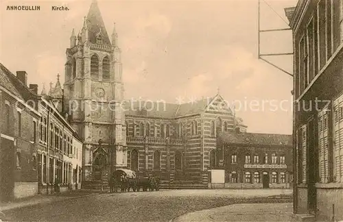 AK / Ansichtskarte Annoeullin_59_Nord Kirche m. Kutsche 