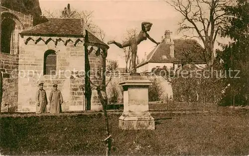 AK / Ansichtskarte Laon_02_Aisne Standbild d. Diana   Feldpost 