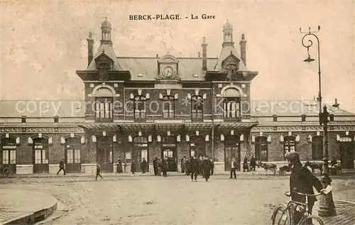 AK / Ansichtskarte Berck Plage_62 Bahnhof Aussenansicht 