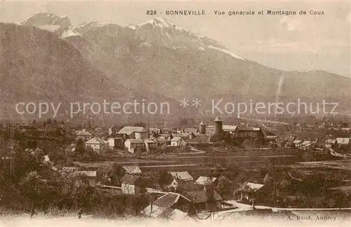 AK / Ansichtskarte Bonneville_74_Haute Savoie vue generale et Montagne de Coux 
