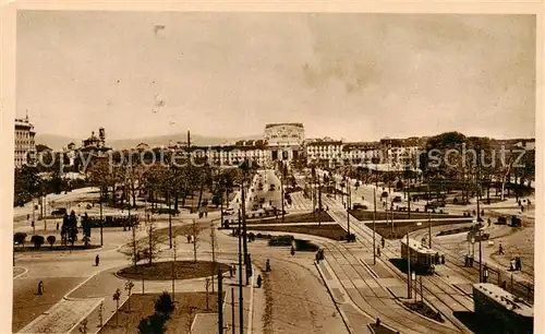 AK / Ansichtskarte  Milano_Mailand_IT Piazzale Fiume e Miani con la Stazione Centrale - Strassenbahnen 