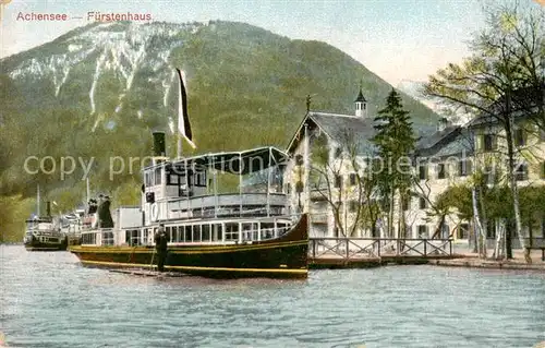 AK / Ansichtskarte  Achensee Fuerstenhaus m. Dampfer Achensee