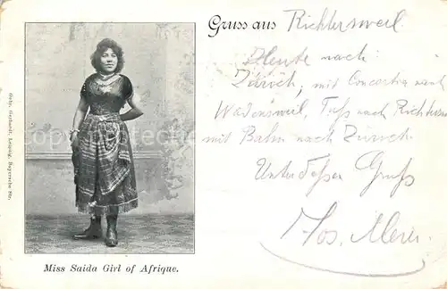 AK / Ansichtskarte  Saida_Algerie Miss Saida Girl if Afrique 