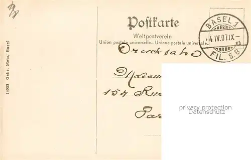 AK / Ansichtskarte Basel_BS Mittlere Rheinbruecke m. Kutsche Basel_BS