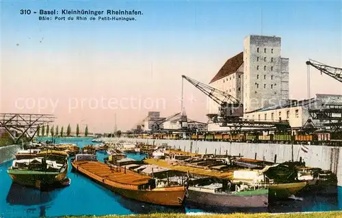 AK / Ansichtskarte Basel_BS Kleinhueningen Rheinhafen Basel_BS