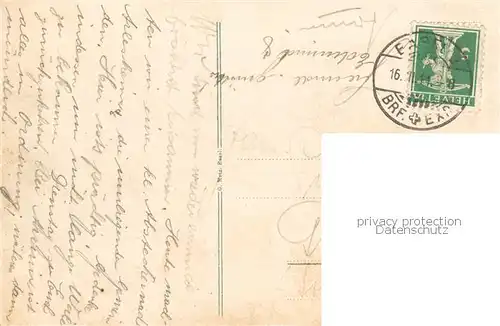 AK / Ansichtskarte Basel_BS Strassburger Denkmal m. Bundesbahnhof Basel_BS